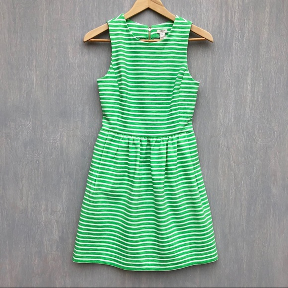 J. Crew Factory Dresses & Skirts - J. Crew factory striped daybreak dress green XXS M